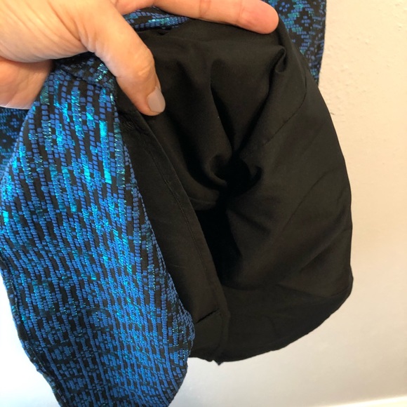 COPY - Nanette Lepore blue black diamond dress size 6 - Picture 7 of 9